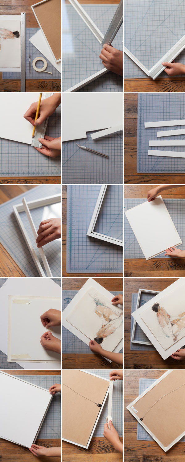 how to make your own frame for a painting