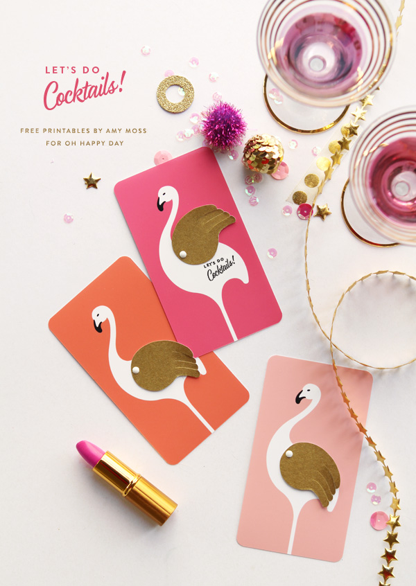 'Let's Do Cocktails' Printable Invitations | Oh Happy Day!