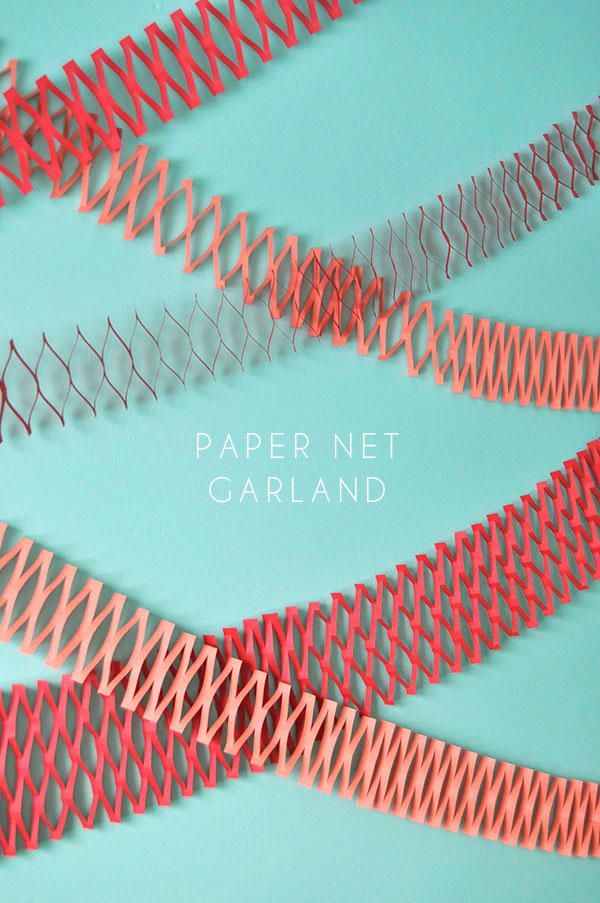 Paper Net Garland DIY | Oh Happy Day!
