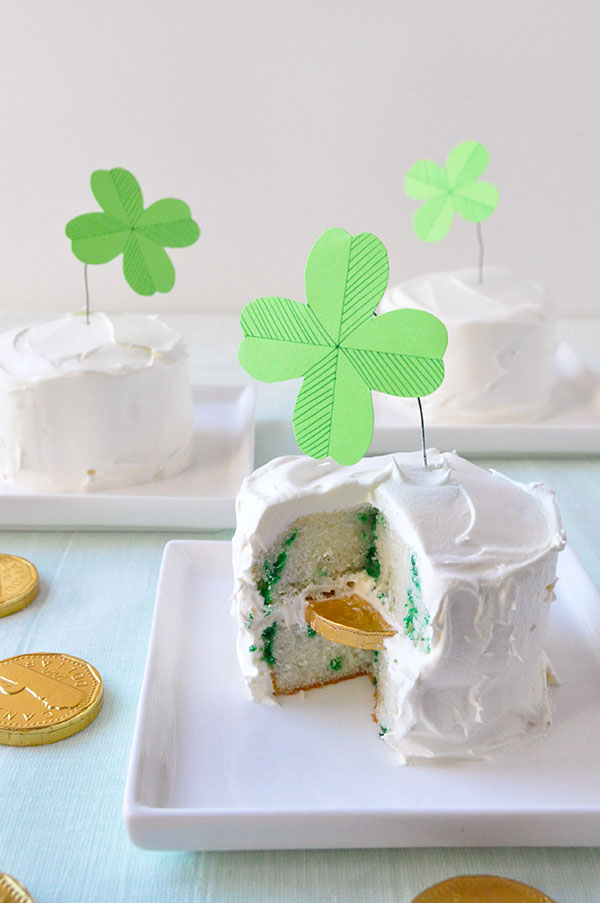 Shamrock Money Cakes