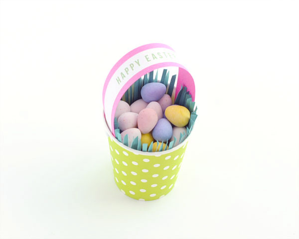 Paper Cup Easter Basket DIY | Oh Happy Day!