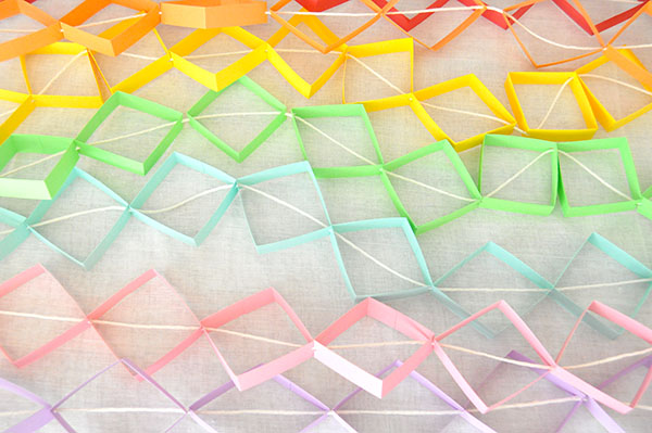 Geometric Rainbow Garland | Oh Happy Day!