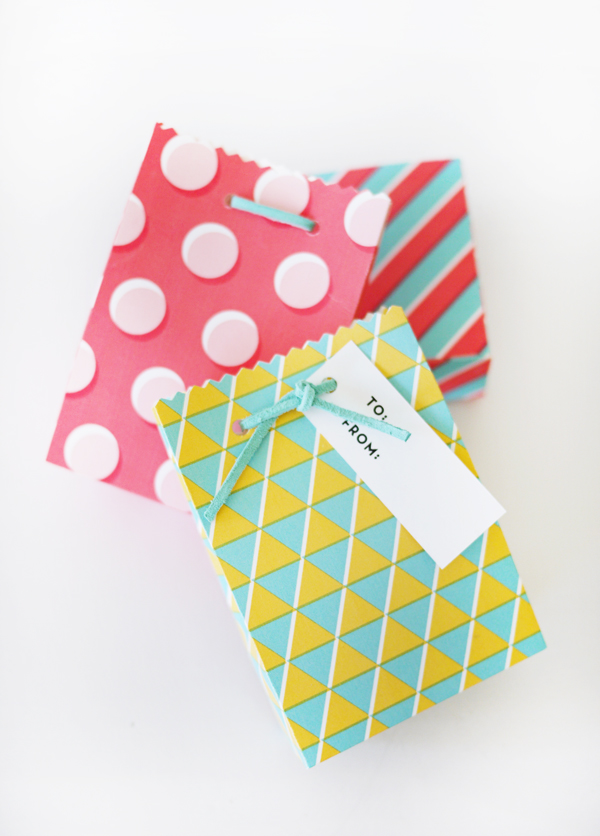 Printable Geometric Gift Bags | Oh Happy Day!