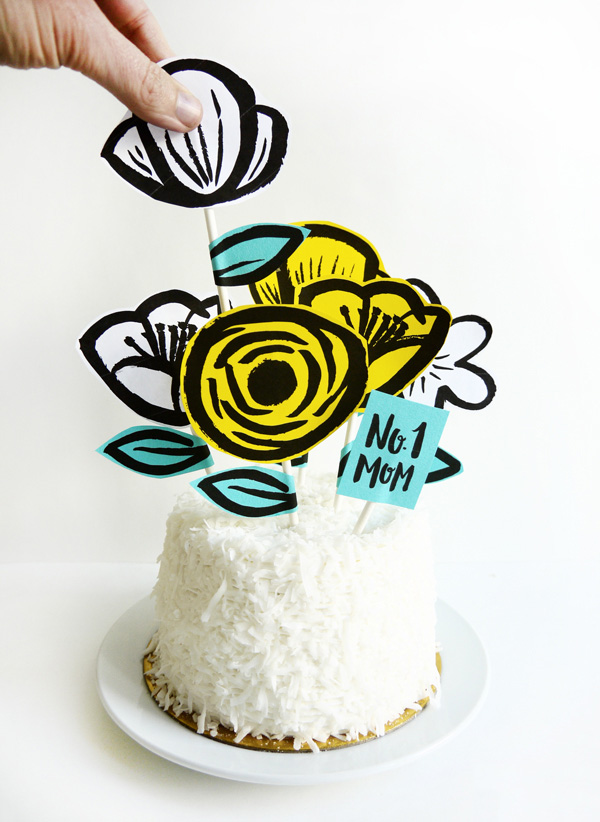 Printable Mother’s Day Garden Cake Topper Printable Mother’s Day Garden Cake Topper