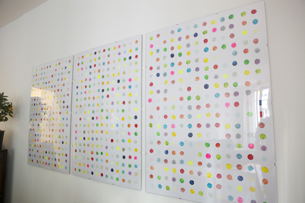 colorful-dots-wall-art