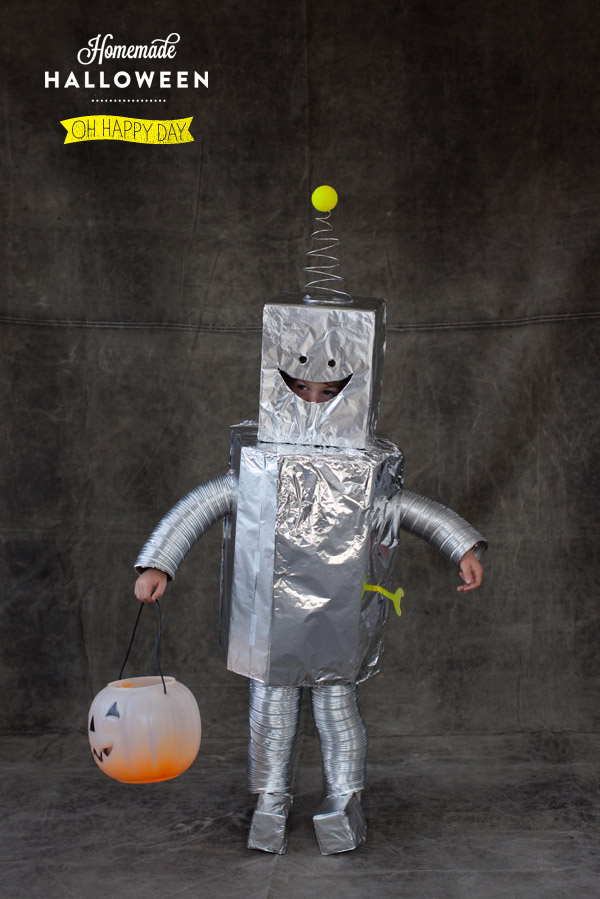 disfraz robot para niño tutorial