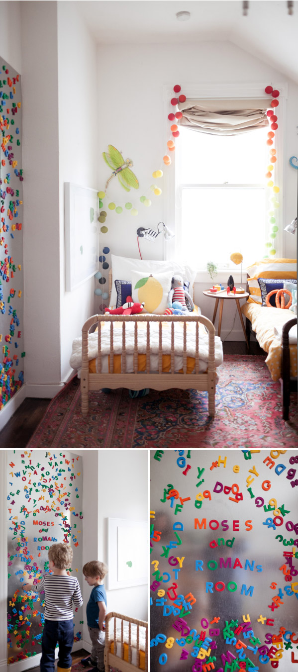 habitación infantil-pared imán