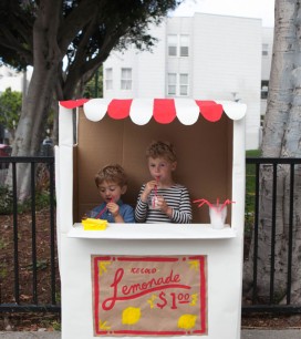Cardboard Lemonade Stand DIY | Oh Happy Day!