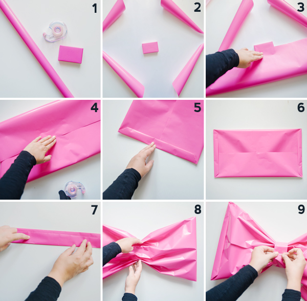 Giant Bow Gift Wrap DIY | Oh Happy Day!