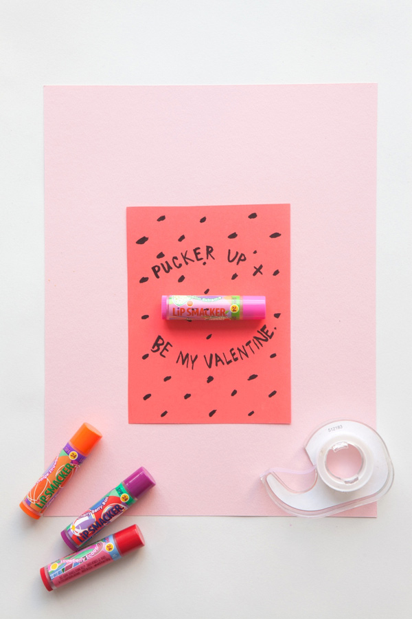 Lip Smackers Valentine | 14 Awesome Candy-Free Valentines | Oh Happy Day