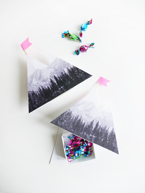 Printable Photoreal Mountain Box | Oh Happy Day!