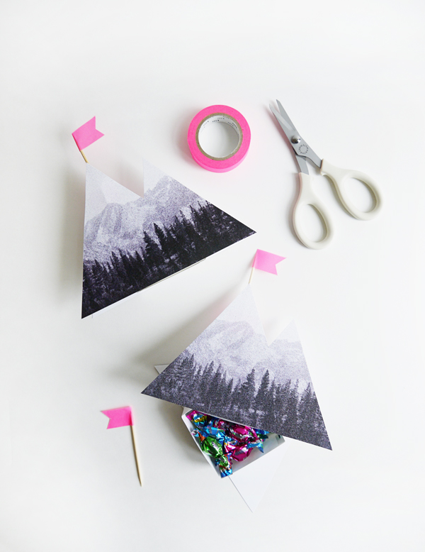 Printable Photoreal Mountain Box | Oh Happy Day!